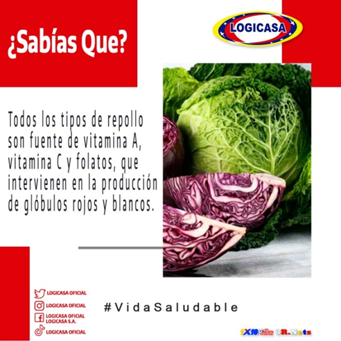 LogicasaOficial's tweet photo. #10Ene #MartesSaludable || 🥬🥬¿Ya conocías las propiedades del #Repollo?🥬🥬
Hoy, te presentamos esta importante información para mejorar tus hábitos alimenticios.
¡Juntos por una vida más saludable!
#JuntosPorLaPatria🇻🇪✊ https://t.co/YqEEw5x3Fc