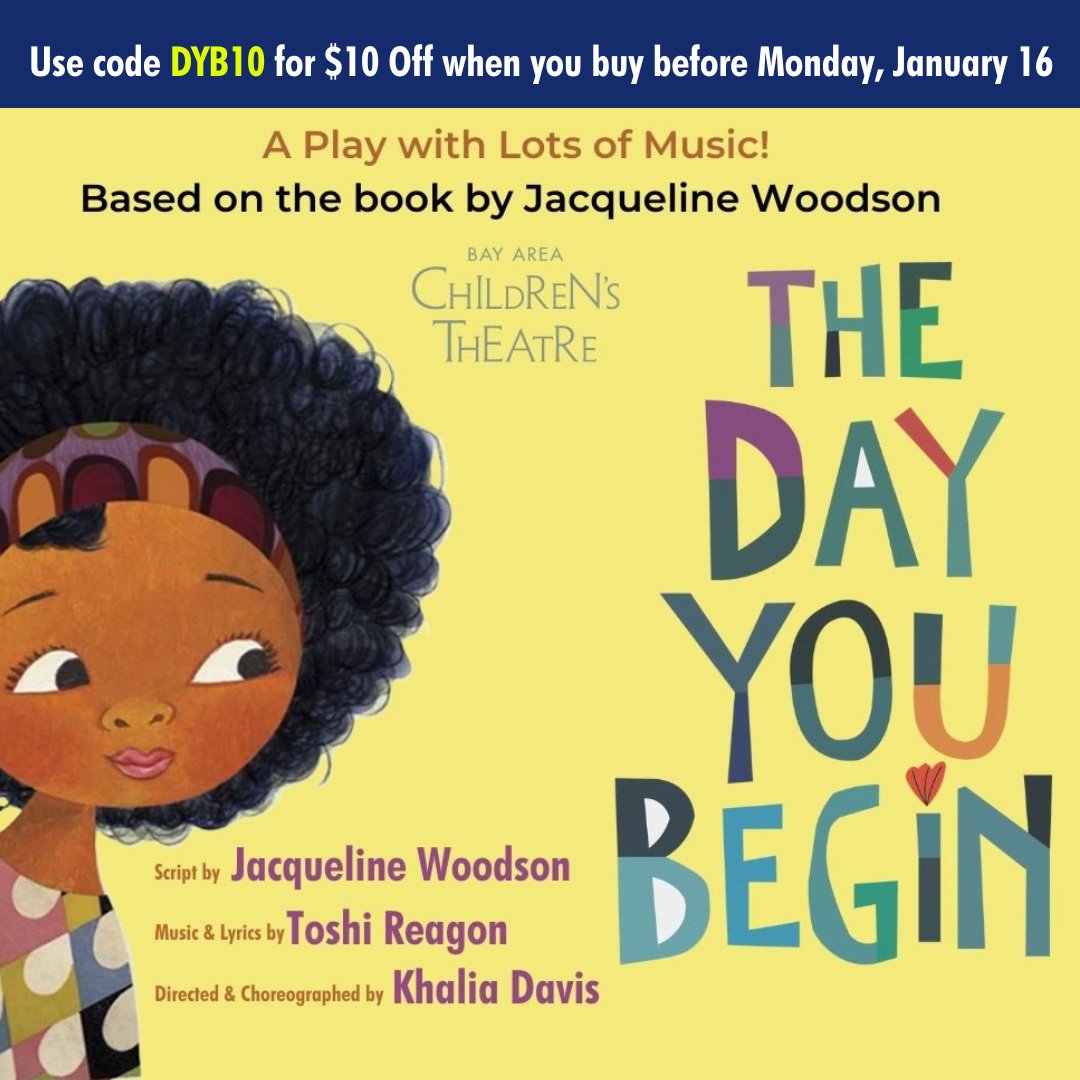 BACTheatre's tweet photo. Get $10 Off! Grab tickets to the show today! https://t.co/5EgD9Iapnw 
#TheDayYouBegin #childrensbook #bayarea https://t.co/JPJAXx7BTV