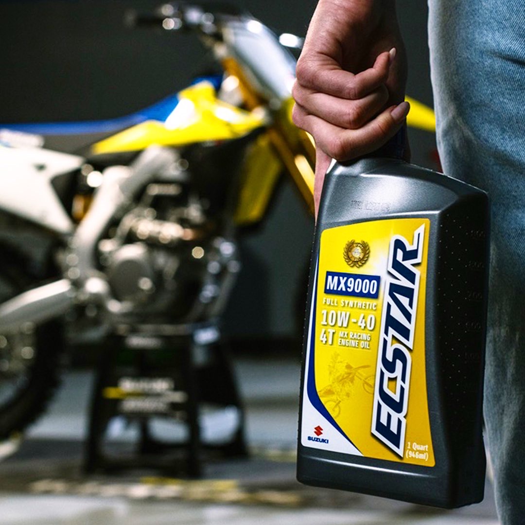 suzukicycles's tweet photo. ECSTAR MX9000 FULL SYNTHETIC MOTOCROSS RACE OIL
Developed with Suzuki professional racers and technicians providing direct feedback to Suzuki engineers.
But it now at www.https://t.co/fE8QYXVESO
#Suzuki #SuzukiCycles #ECSTAR #MX9000 #Motocross #Oil https://t.co/JdCMZcsx98