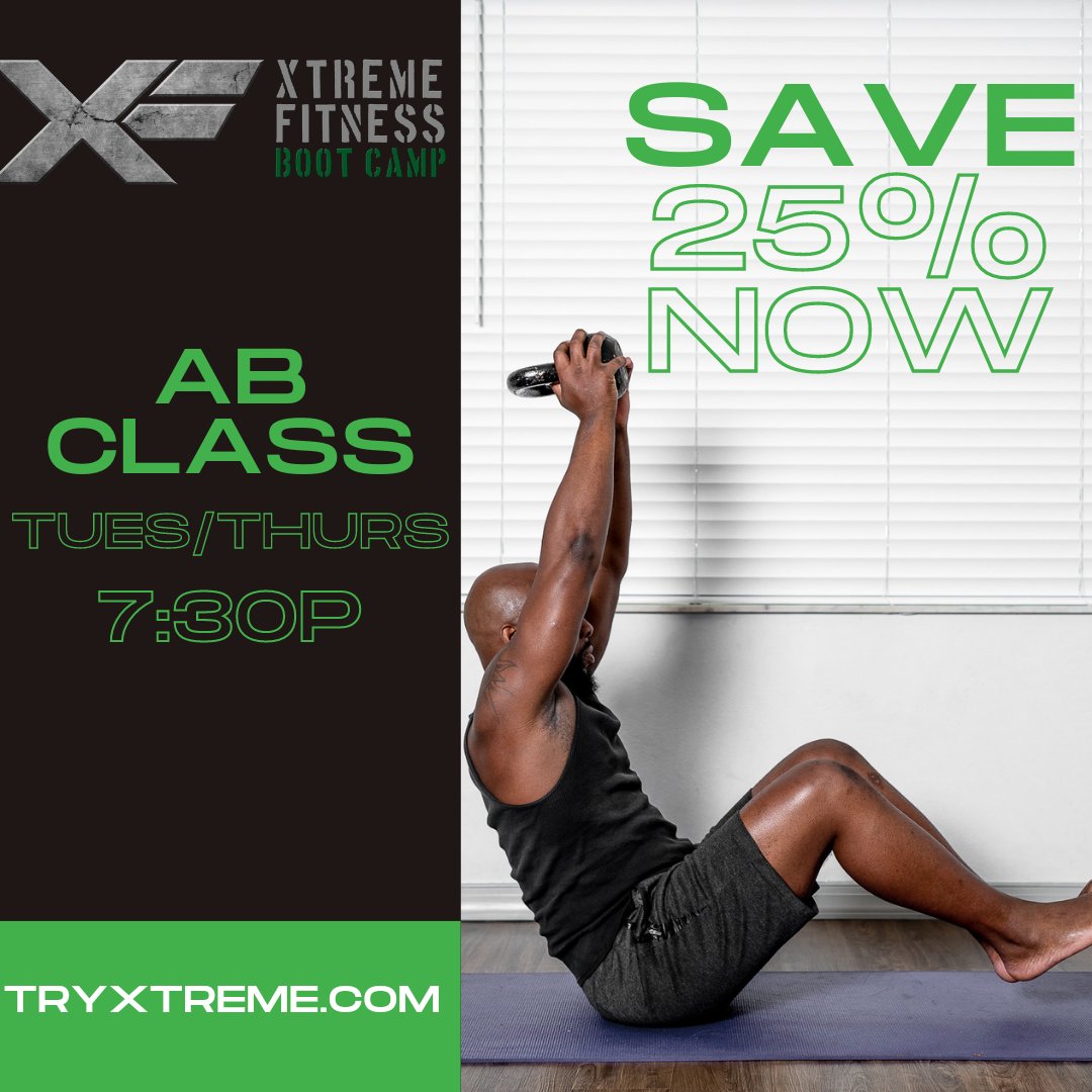 ALANMAR13091063's tweet image. From planks to mountain climbers and even burpees, Xtreme Fitness&apos;s Ab Challenge will consistently melt away your belly fat! Kick your New Year in gear sign up now and save 25% off! 
#xtremefitnessbootcamp #abchallenge #weightloss #toning #scuplting