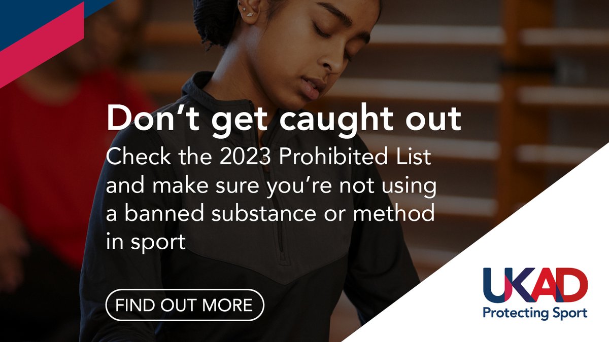 ukantidoping's tweet photo. The 2023 Prohibited List is now in force.
Do you understand what it is &amp; what it means❓
As it indicates substances &amp; methods banned in sport, it is an essential list for you to adhere to.

The Prohibited List - Learn more 👇
https://t.co/3ohf7SbiPY

#CleanSport #ProhibitedList https://t.co/7vR3QiIX9i