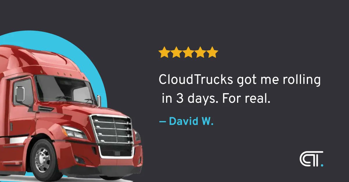 Fer realz. 18 wheels a rollin'. 

#cloudtrucks #owneroperator #cdljobs #trucklife #trucking #truckers #transportation #logistics #freight #truckerlife #truckertuesday #truckerjobs #supplychain #drivesafe #fleet #bigrig #shipping #cdljobs #trucklife