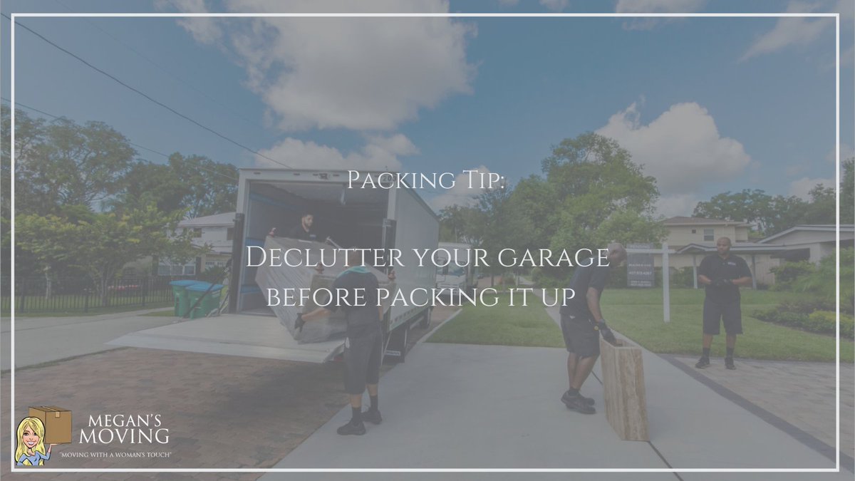 megansmovingco's tweet image. To avoid packing unnecessary items that have piled up in your garage over the years, take the time to declutter your garage before you start packing up! 📦
.
.
#packingtip #moving #garage #declutter #orlando #professionalmovers