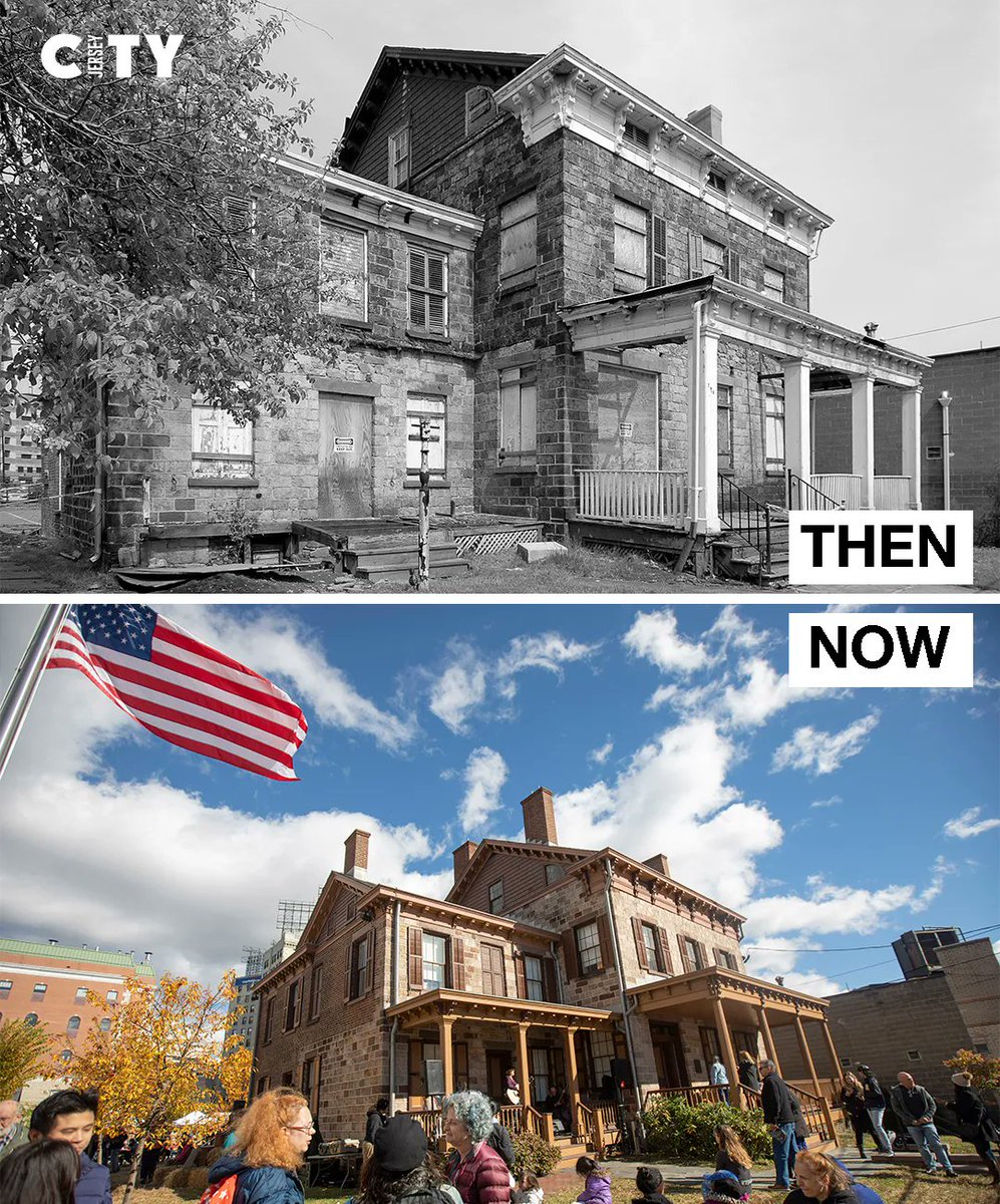 With history that dates back to the founding of our country and now the preservation into a museum, the Apple Tree House in a long standing symbol of #JerseyCity’s storied past and instrumental place in the United State’s history. #ThenNow