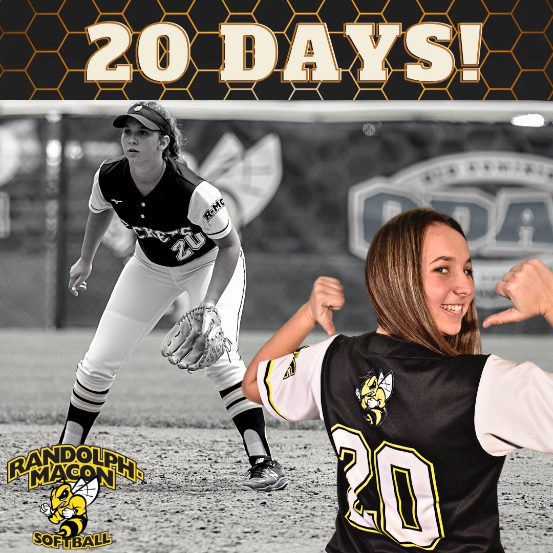The 𝐂𝐎𝐔𝐍𝐓𝐃𝐎𝐖𝐍 has begun!
2️⃣0️⃣ days until we officially start our 2023 season! 🐝🥎 #yjsarehot