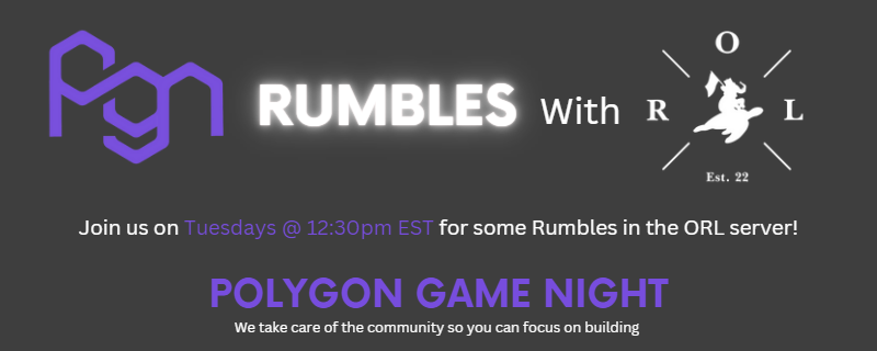 oceanracinggame's tweet photo. RUMBLES TUESDAY starts in 30 minutes!

@PGamenight will be running rounds of Rumbles in our ORL discord server at 12:30pm EST!

Bring your lunch, leave the onions behind, &amp; come rumble your way to prizes!

#OceanRacingLeague #PolygonGameNight https://t.co/DOgQBoiMXO