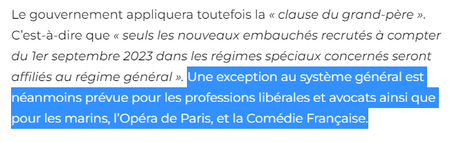 #ReformeDesRetraites nous ne sommes plus concernés, notre régime <a href="/CNBFrance/">CNBF</a> fait partie de ceux qui sont maintenus
huffingtonpost.fr/france/article…