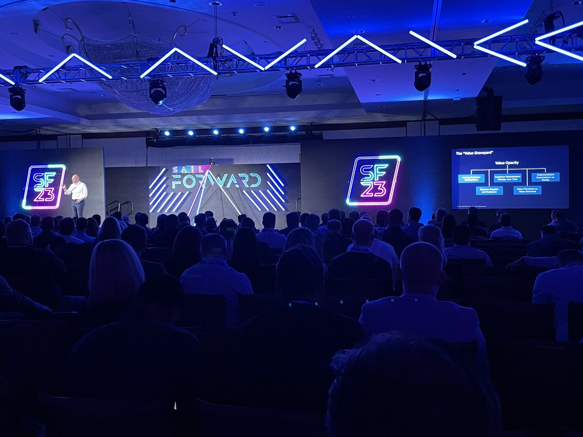 PeterJopling's tweet photo. Great briefing on “Driving Growth through aligning Customer objectives,” at #sailpointSKO23 with #BrentAdamson VP #Gartner Research #SailForward https://t.co/y3UzsbEFOk
