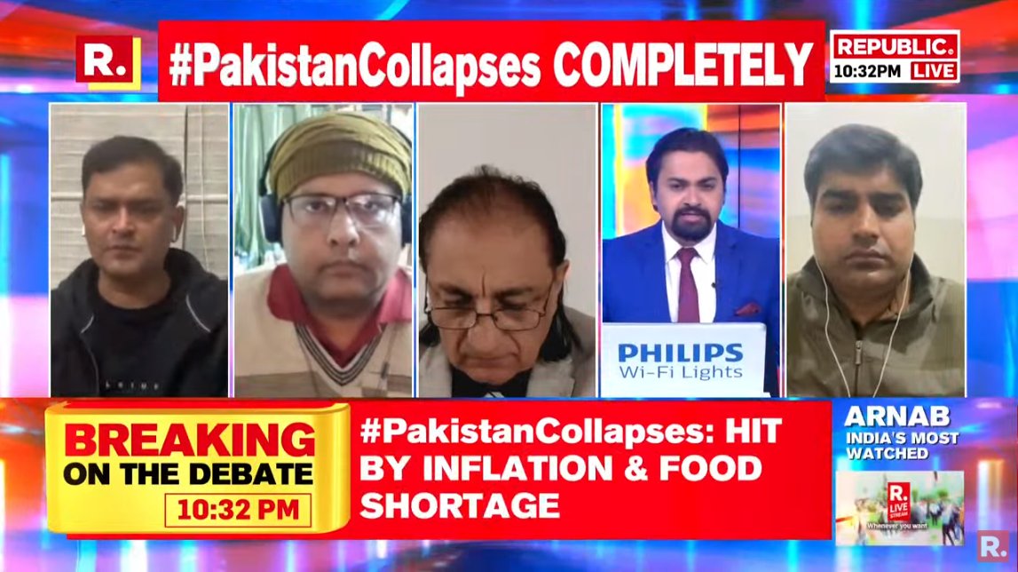 republic's tweet photo. #PakistanCollapses | Pakistan suffering food crisis, rampant protests in Gilgit, widespread resentment against its Army. Fire in your views and watch The Debate #LIVE here - https://t.co/HbKDYgaNDs https://t.co/aUNkPSPIVc
