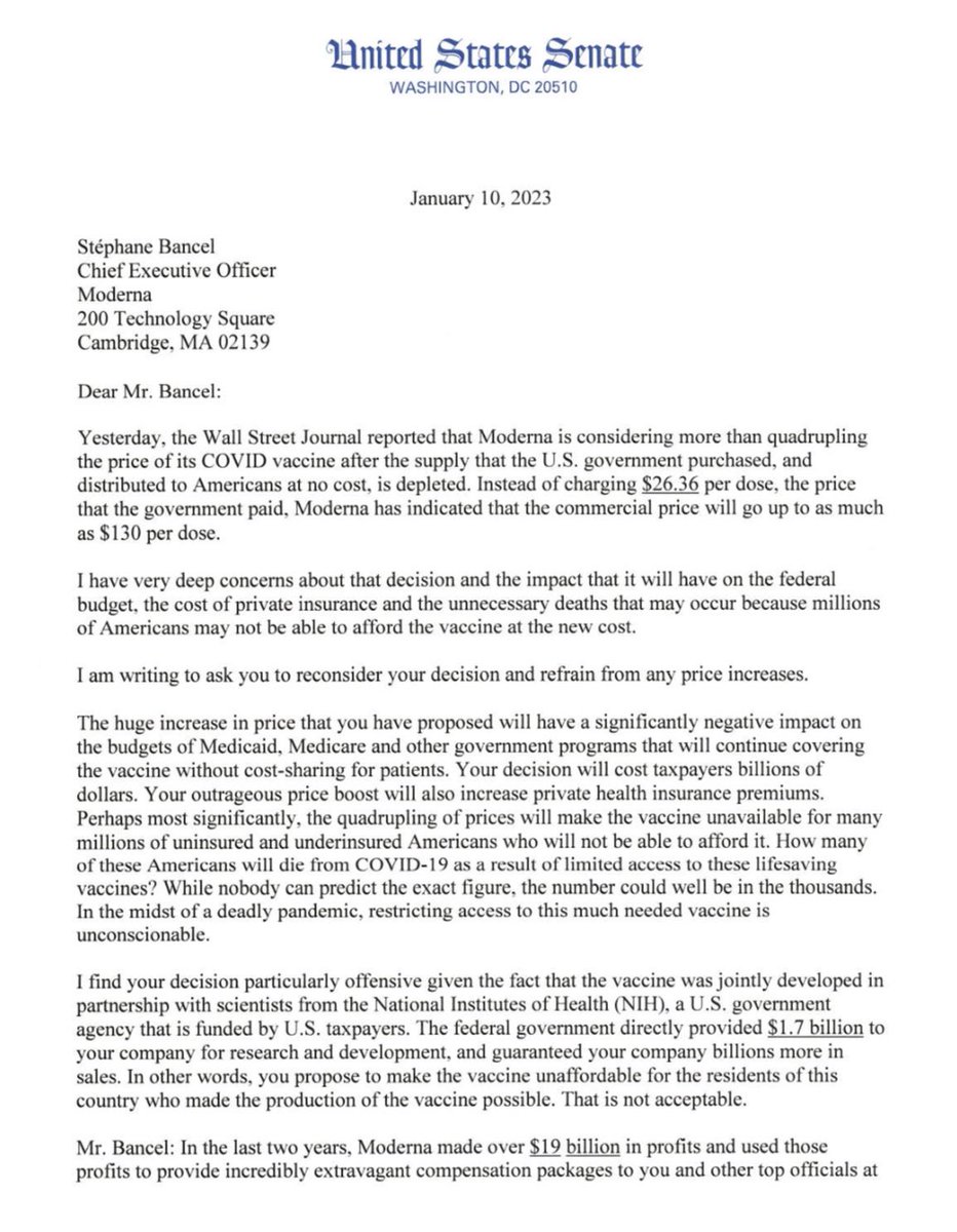 Sen. Bernie Sanders tweet media