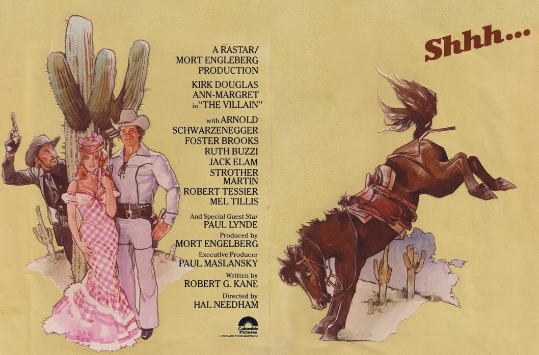 “The Villain” (1979) Brochure 🐴 

#KirkDouglas #ArnoldSchwarzenegger #AnnMargret #HalNeedham #Western #Comedy #70s #Art