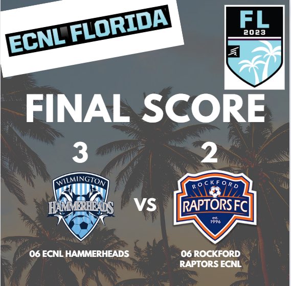 06ecnlhammers's tweet photo. Day 3️⃣ #ECNLFL ends with another win! 💪⚽️🦈🌴 @TopDrawerSoccer @TheSoccerWire @PrepSoccer @ImYouthSoccer @whhyouth 

⚽️ @halinagregory13 @LaurynTaylor_17 @MansetSavannah 
🅰️ @MansetSavannah https://t.co/XqqxWcjjV4