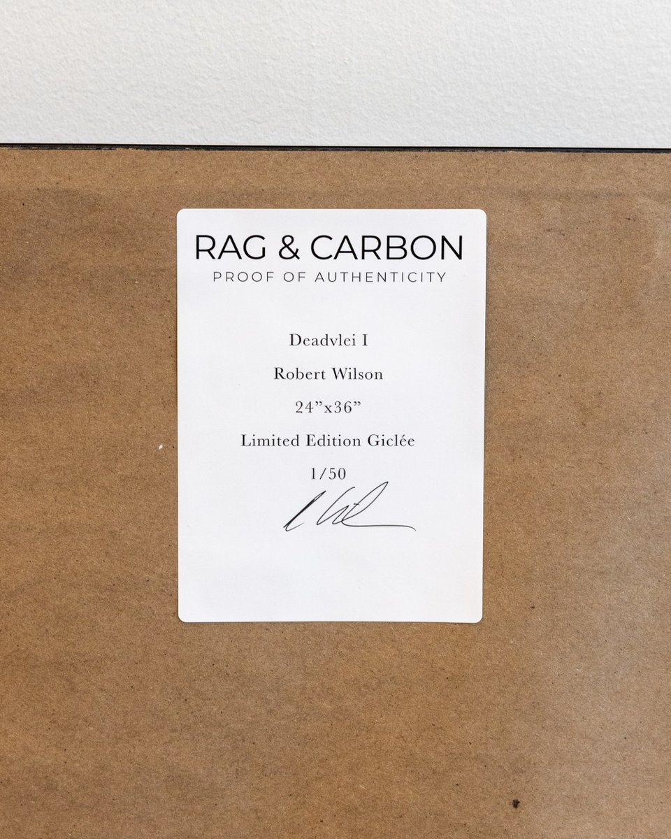 ragandcarbon's tweet photo. We’re excited to introduce our latest photographic artist Robert Wilson. We will be offering Limited Editions in larger sizes of his incredible work. All Limited Editions are signed by the artist and come with a proof of authenticity. https://t.co/j572nydGfd