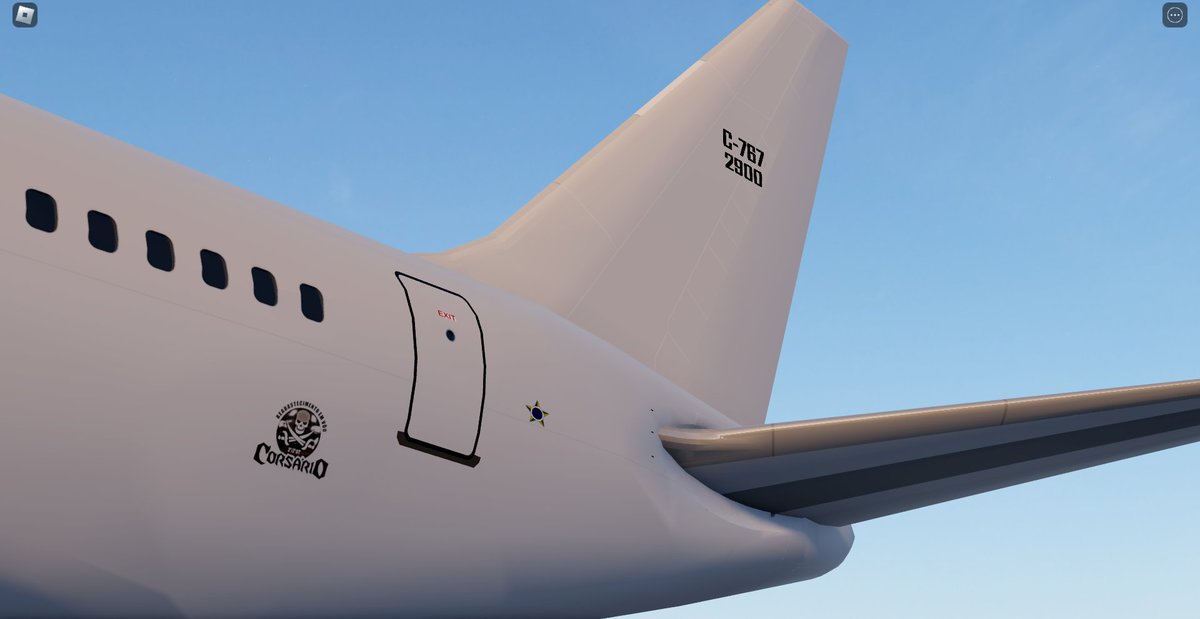 A simple livery of the C-767 that served the Brazilian Air Force some time ago
-
thanks @nghtRBX  for the gift :>
#robloxdev #roaviation #asasqueprotegemopaís 
🫡