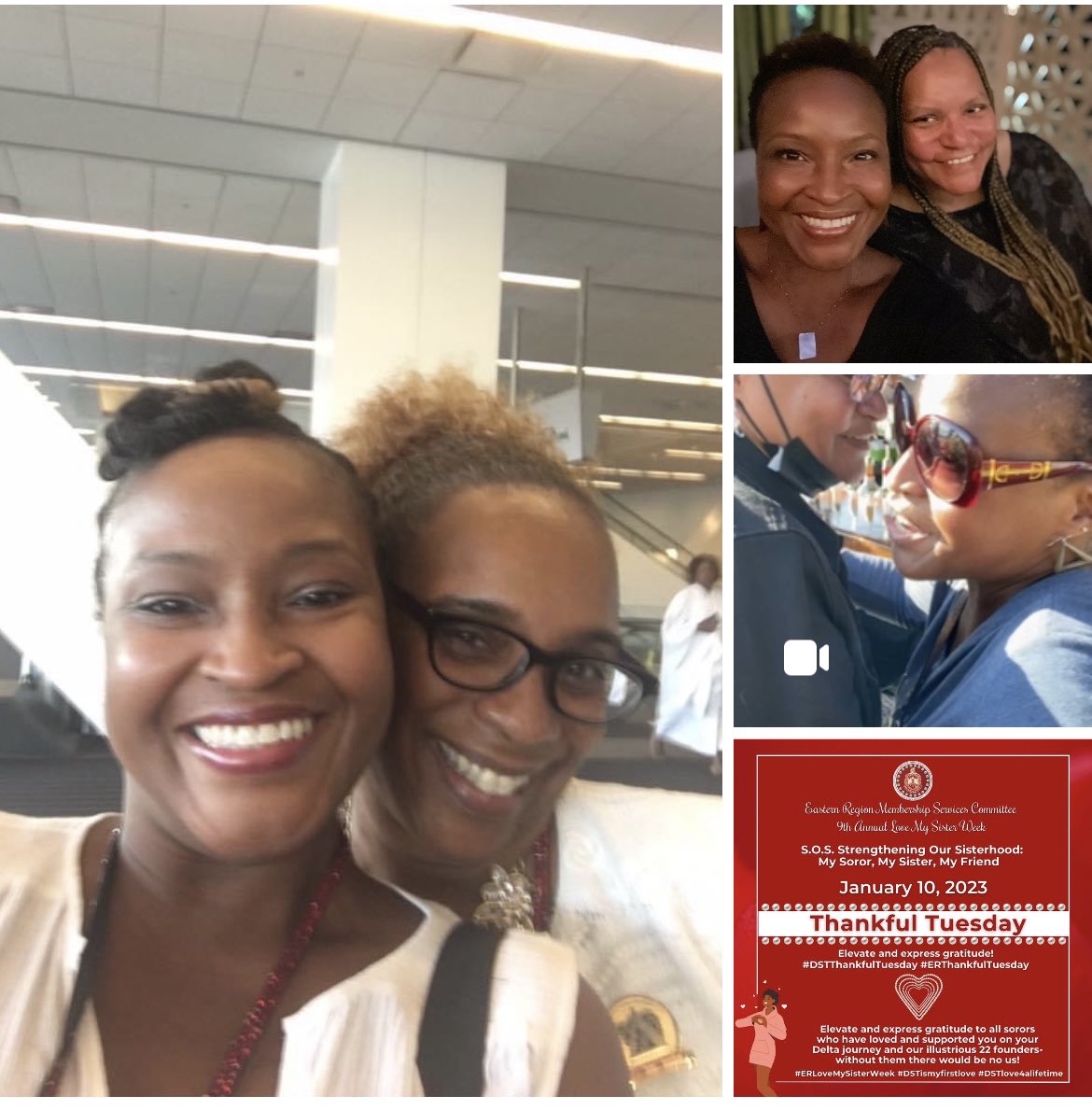 swdelta7's tweet photo. My #DSTThankfulThursday Sorors are my chapter president when I was initiated at @bcacDST1976 in 1994 - LaTonya Reeves and  chapter president when I transferred to @CJA_Deltas - Leslie Anderson  
I love me some them #AOML 
#ERLoveMySisterWeek
#DSTismyfirstlove #DSTlove4alifetime https://t.co/UWEvgjsnLA