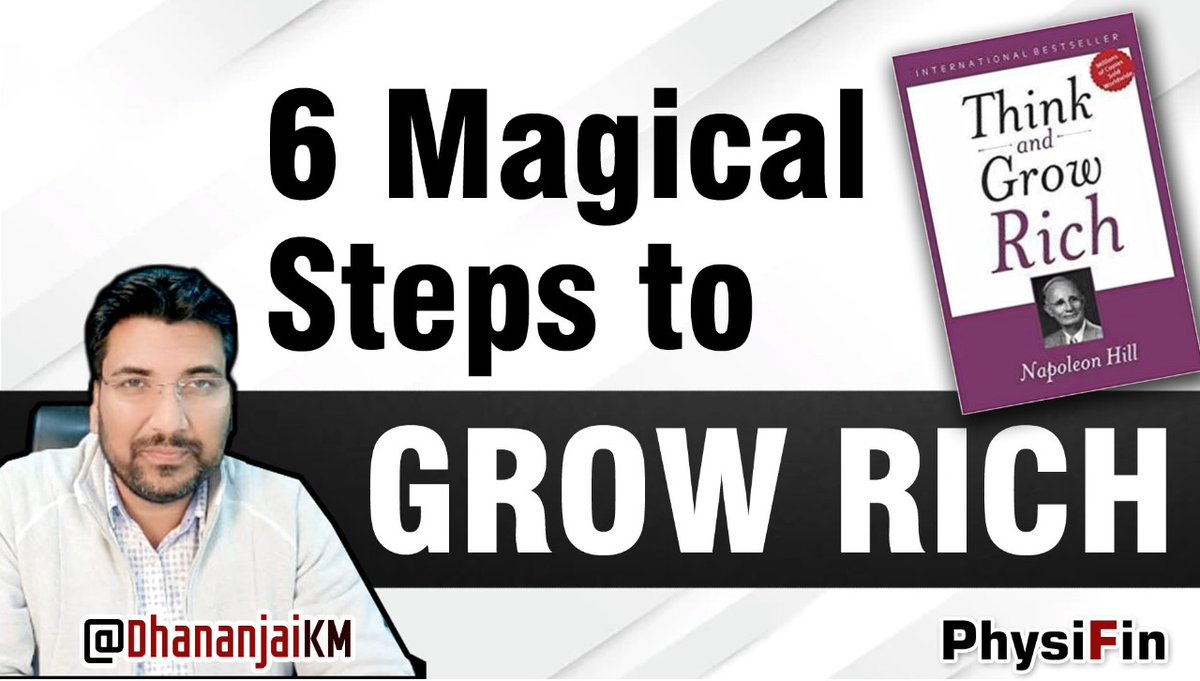 DhananjaiKm's tweet image. youtu.be/F4uaoj5yqeQ
कैसे 6 स्टेप फॉलो करके Rich बने I #thinkandgrowrichworkbook #napoleanhill #think #and #grow #rich #life #finance #fund #persinalfinance #physifin