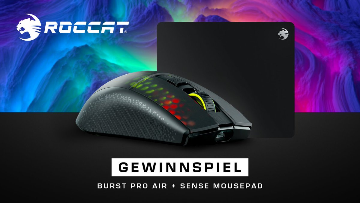 ROCCAT-Fans aufgepasst, es ist mal wieder Zeit für ein Gewinnspiel! 

🖱️ Folge @ROCCATGermany 
🖱️ Like und teile diesen Post
🖱️ Verrate uns in einem Kommentar, welches Spiel du mit der Burst Pro Air spielen würdest. 

Viel Glück!