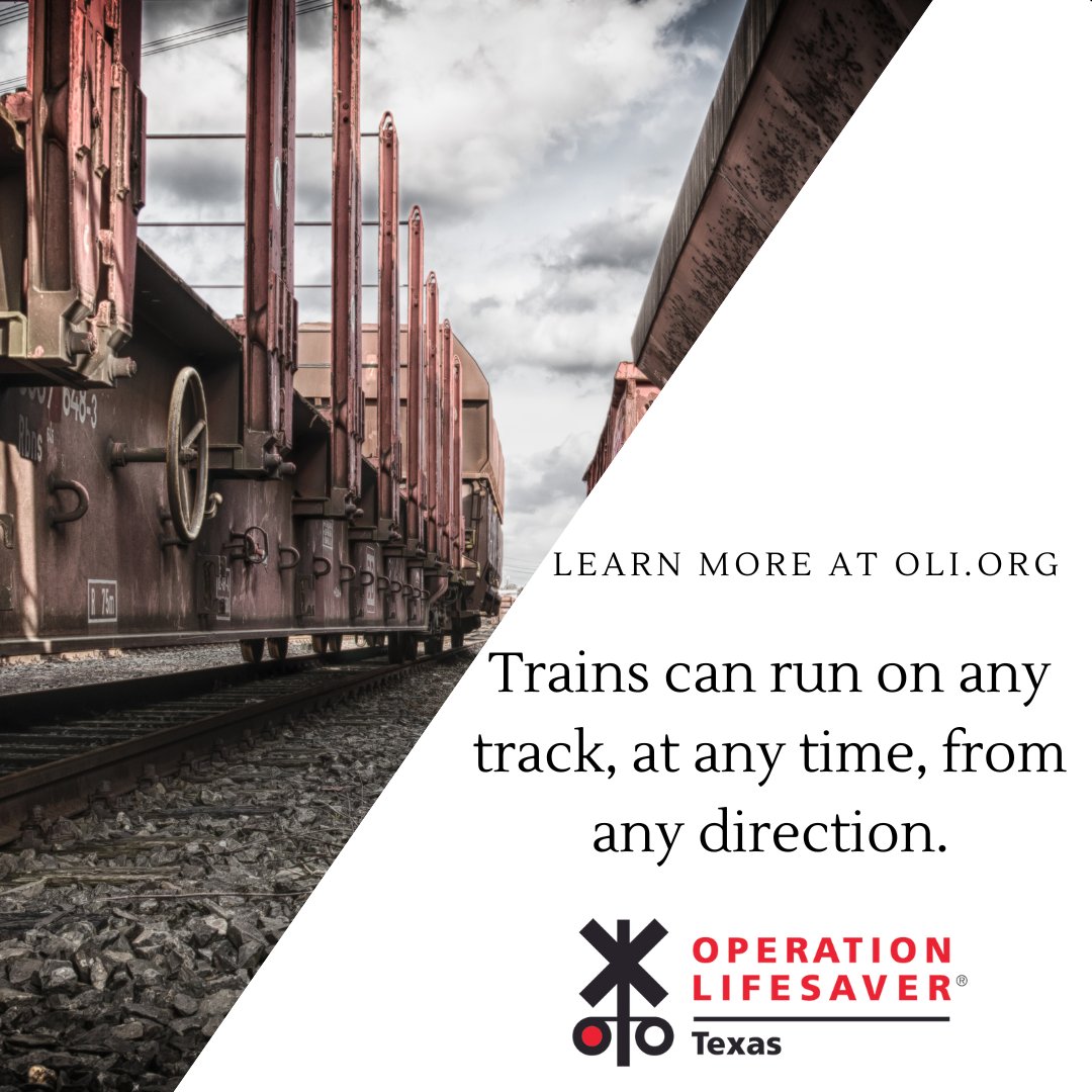 Trains can run on any track, at any time, from any direction. Learn more at oli.org #SeeTracksThinkTrain