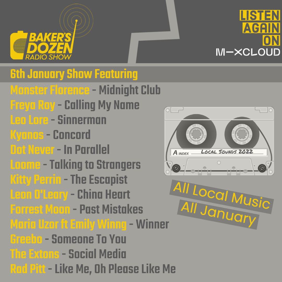 Catch up on the first of four Local Sounds shows right across January. Featuring loads of amazing local music, as listed below! Listen again here -mixcloud.com/ICRfm/bdrs-6-j… Make sure you tune in next week from Friday at 7pm, for even more amazing local tunes!