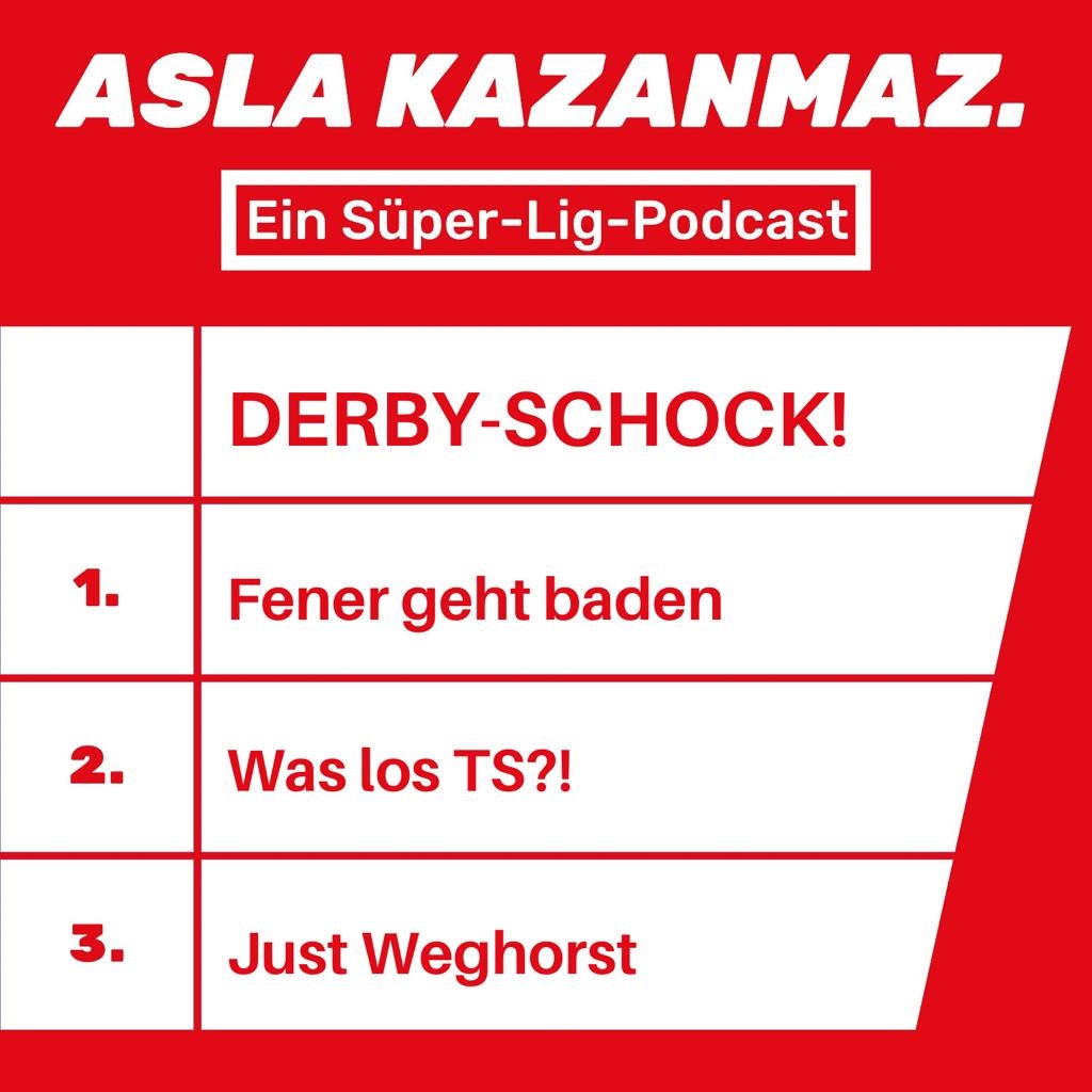 NEVER WIN

Wir besprechen das Derby zwischen Fenerbahce und Galatasaray (Spoiler: viel Gala Lob), fragen uns was mit Weghorst geht und sind SCHOCKIERT über Trabzonspor

Das und mehr im besten Fußballpodcast der Welt!

Teilt diesen Podcast wenn ihr vor allem türk. Fußball verfolgt