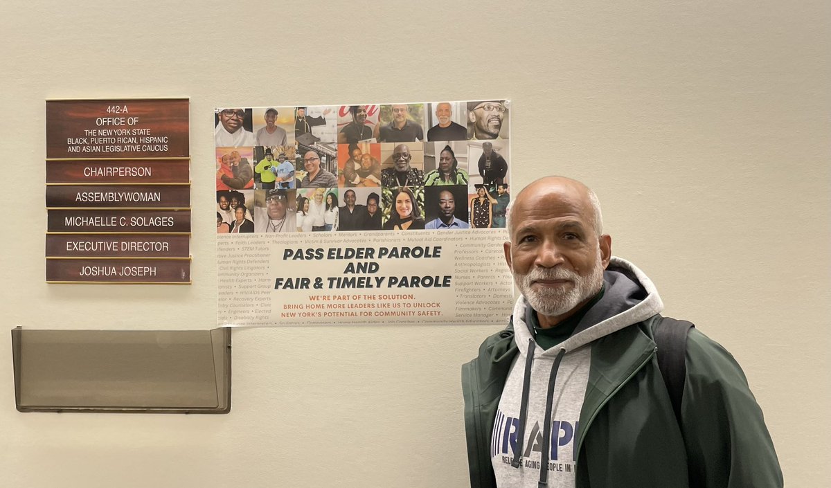 Thank you <a href="/BPHACaucus/">NYS BPHA Legislative Caucus</a> Chair <a href="/SolagesNY/">Michaelle C. Solages</a> for being a Parole Justice Champion. This must be the year we finally pass the Elder Parole and Fair &amp; Timely Parole bills.