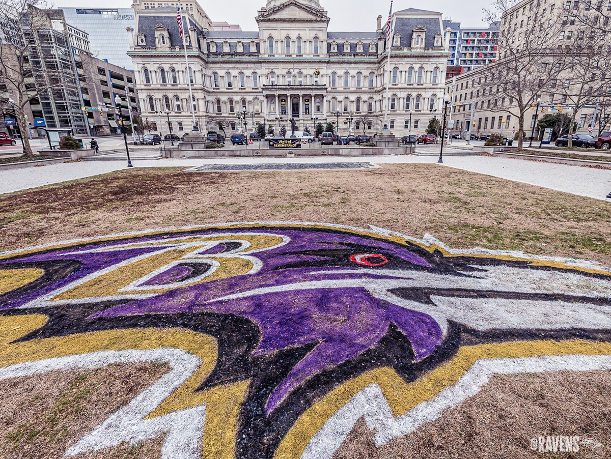 Ravens's tweet photo. Paint the town purple 😈 https://t.co/5DVpwjmcLq
