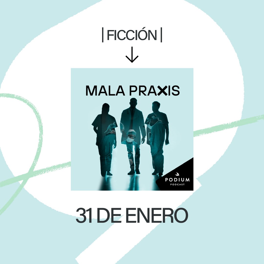 El 31 de enero se estrena 'Mala Praxis' en <a href="/PodiumPodcast/">Podium Podcast</a>. Ha sido un placer interpretar a una las protagonistas de esta ficción sonora basada en hechos reales. Desde el último día del mes, un capítulo semanal!!!