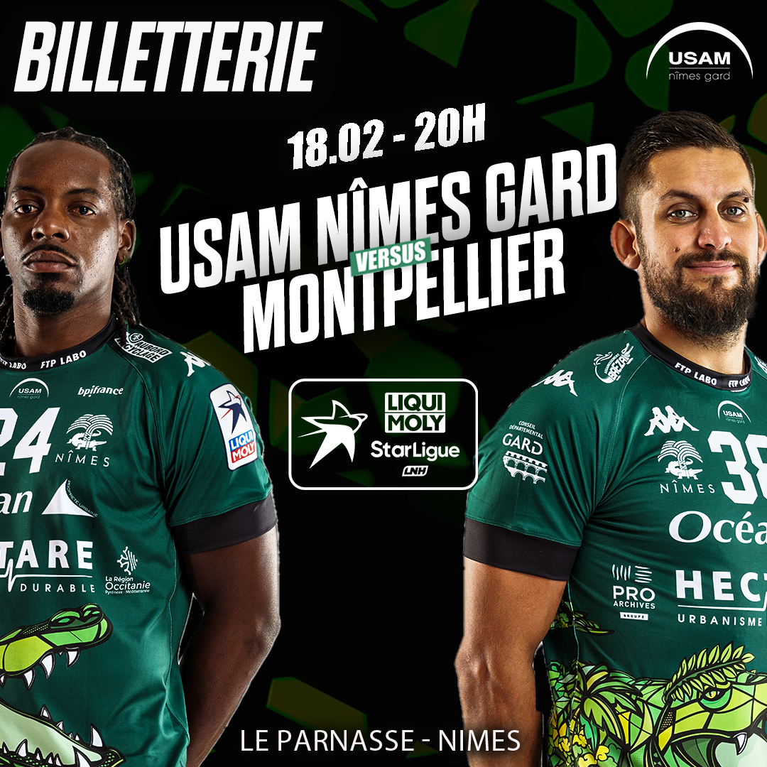 🚨 OUVERTURE BILLETTERIE ! 🔥

Débuter 2023 par un derby à domicile ! 🤩
⚠️ La billetterie est ouverte, attention il n'y aura pas des places pour tout le monde ! 😉
Ne manquez pas le retour de la Liqui Moly starligue ! ➡️ bit.ly/3X25Y4D ! 

#NousSommesUSAM
#NIMES #GARD