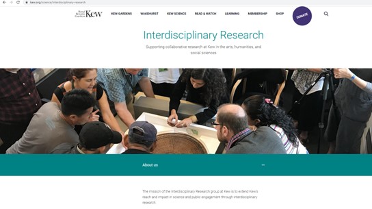 #Interdisciplinary Research @KewScience is on the map! Visit our new webpage to find out what we do, who we are, and how we can help you with #arts, #humanities, and social science research @kewgardens kew.org/science/interd… @Kew_LAA @RHGeoHumanities @RHULGeography @ahrcpress