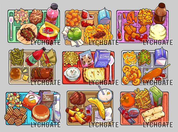 HOWDY #PortfolioDay  my name's March and I hope to land a job someday drawing food! In the meantime I make a living designing merch and enjoy doodling busy scenes(Iinks and contact info in pinned tweet) 