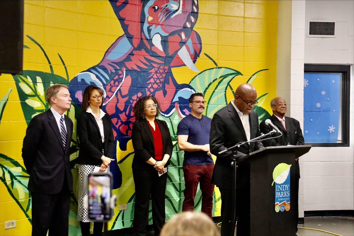 Thrilled to join leadership from Lilly Endowment, <a href="/IndyParksandRec/">Indy Parks🌲</a>, and <a href="/IndyCouncil/">Indianapolis City-County Council</a> to announce a transformative $80m grant from the Endowment to support improvements in 42 parks across all 9 townships in Marion County.