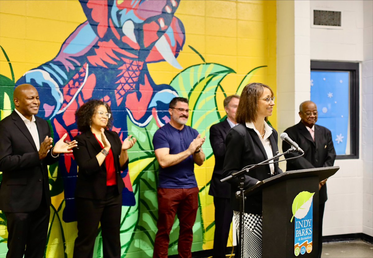 IndyMayorJoe's tweet photo. Thrilled to join leadership from Lilly Endowment, @IndyParksandRec, and @IndyCouncil to announce a transformative $80m grant from the Endowment to support improvements in 42 parks across all 9 townships in Marion County. https://t.co/Bpxcv9LbGJ