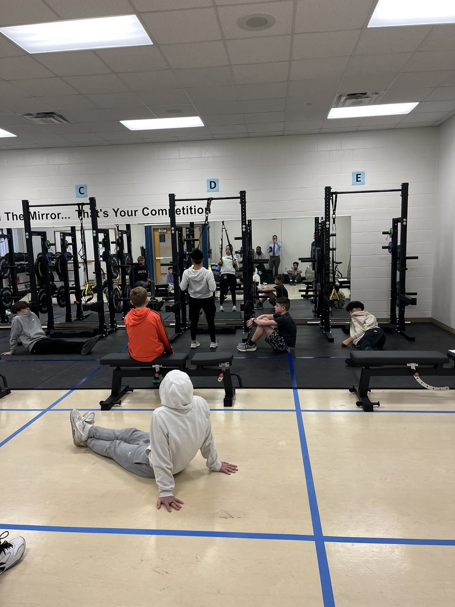 LPSHealth_PE's tweet photo. Foundations of Strength, Movement and Mobility pilot at Mickle is underway! Students working on hip hinge before the WOD! #LPSStrength #MickleMissiles #LPSPhysEd https://t.co/7TtupjJ9lG