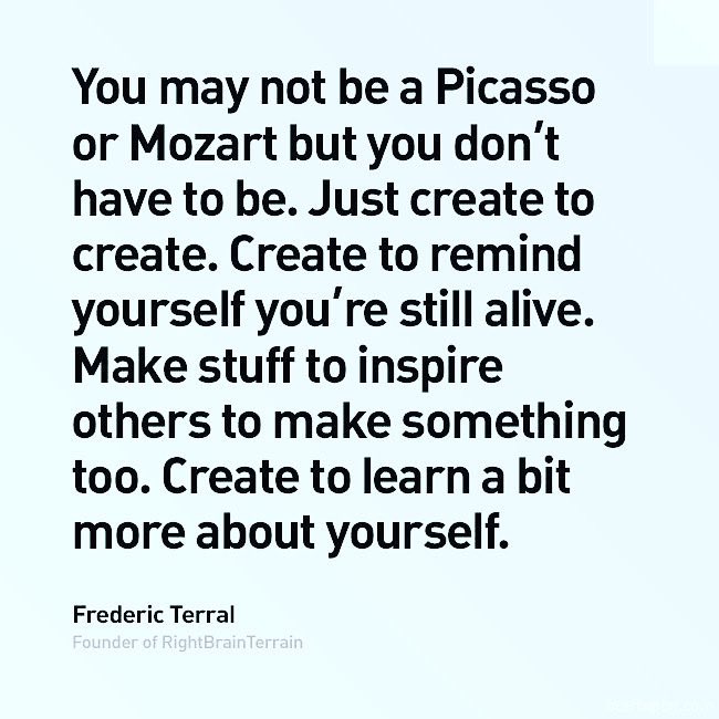 pockitudes's tweet photo. It's not about the output, it's about the input. It's about what we receive when we create something, any...thing. If you can just accept what you create, without judgement, you're a creative. 

Happy creating, creatives. ;-)

#creativity #pockitudes #create https://t.co/2aP93cOXrz