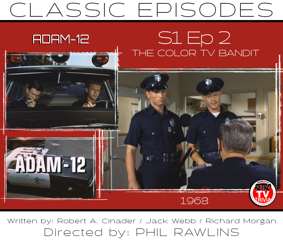 GoldenRageofTV1's tweet image. I mean who would have wanted a black and white TV anyway? Hey #JackWebb's #Dragnet looked great in color too! #adam12 #robertcinader #richardmorgan #policeproceedural #classictv