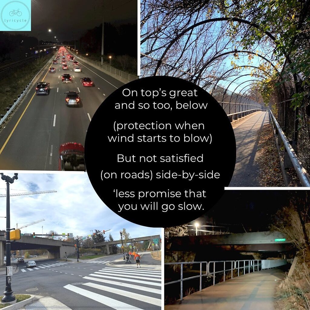 We need more underpasses and overpasses so that pedestrians, runners, bicycle commuters and drivers can all travel safely. (Post 1 of 3)

#streetsforpeople #streetsareforpeople #onelesscar #thereisnoplanetb #smartcities #sustainablecities #treadlightl… instagr.am/p/CnPjH20uYYX/