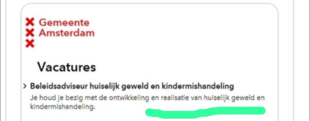 In Amsterdam hebben ze wel hele bijzondere functies en taakomschrijvingen 🤪 #taalfoutjes
