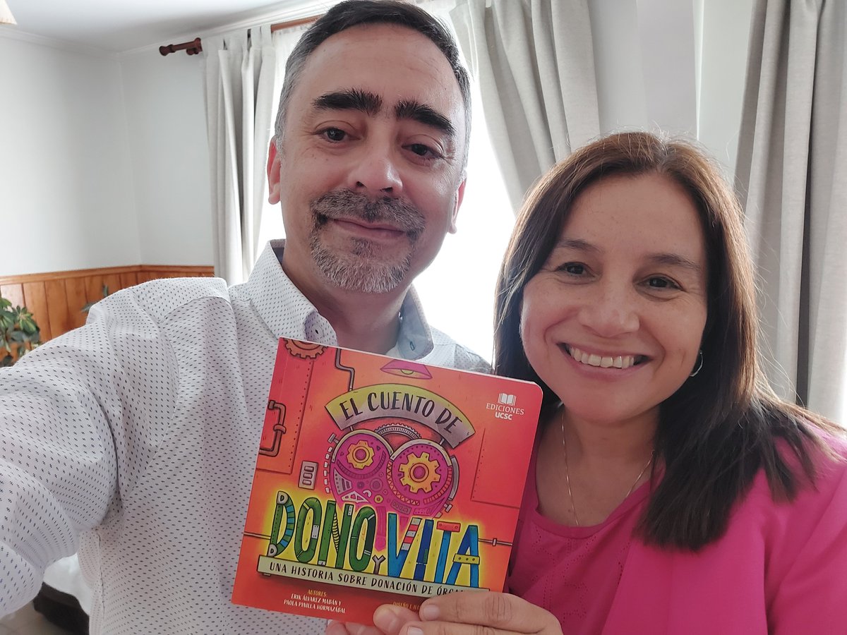 ACHIEEN1's tweet photo. Los enfermeros Paola Pinilla y Erik Álvarez del Departamento de Ciencias de la Enfermería de la Universidad Católica de la Santísima Concepción, publicaron el libro "El cuento de Dono y Vita" dirigido al público infantil y familiar. 

#ACHIEEN #chile #enfermeria #educacion #salud https://t.co/mPJO8JZS4H