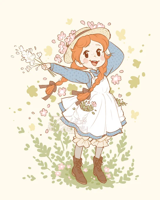 Intense longing for warm breezes, blooming flowers and lush greenery today  #illustration 