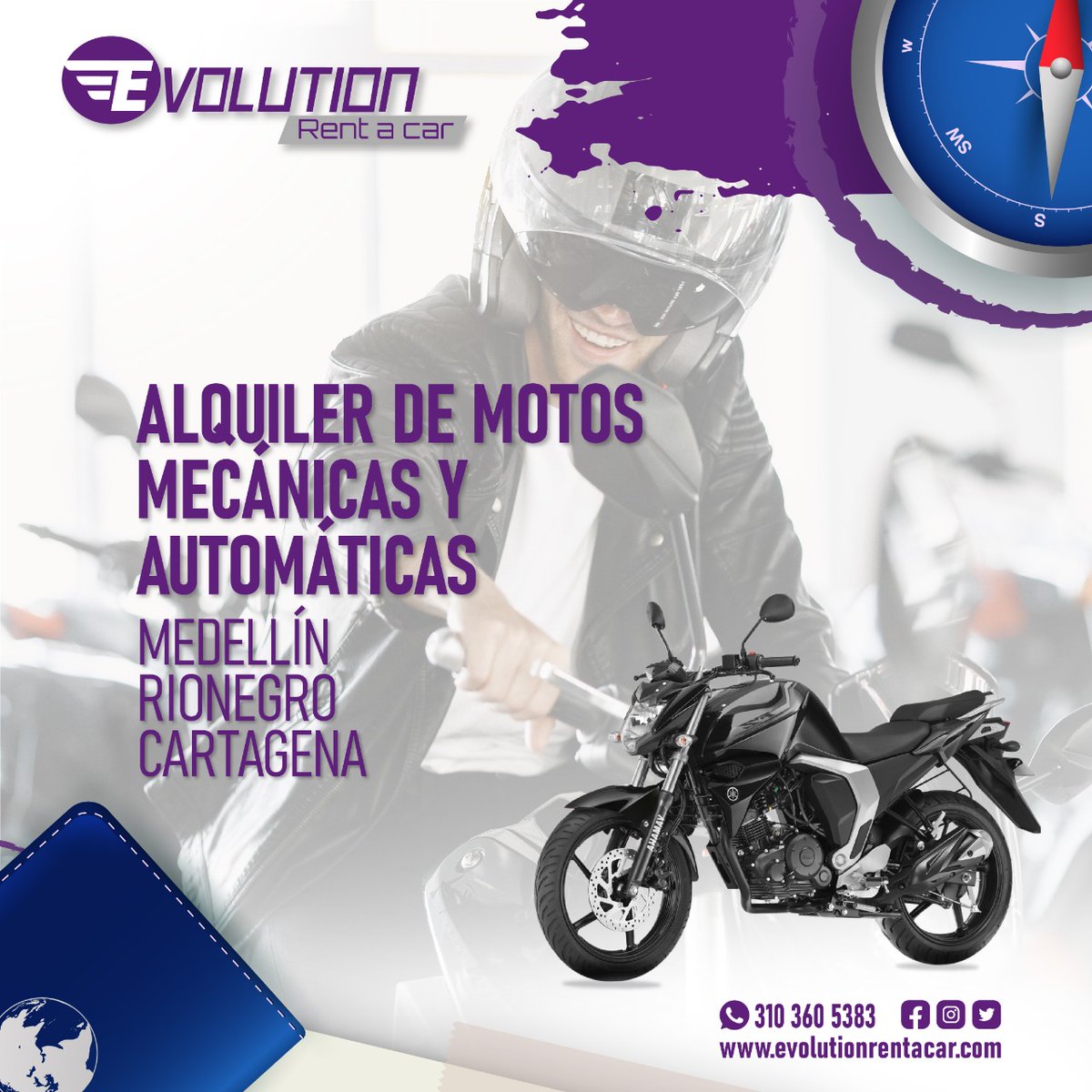 Evolution_rent's tweet photo. Si lo que buscas es economía y versatilidad, recuerda que tambien contamos con motocicletas mecánicas y automáticas, pregunta por ellas y viaja a tu ritmo. 💜🛵🏍️🛣️🏞️👉💻 #recreo #comodidad #yamaha #yamahafz #potencia #aventura #rent #rentacar #evolutionrentacar #yamahanmax https://t.co/C7zreiPHao