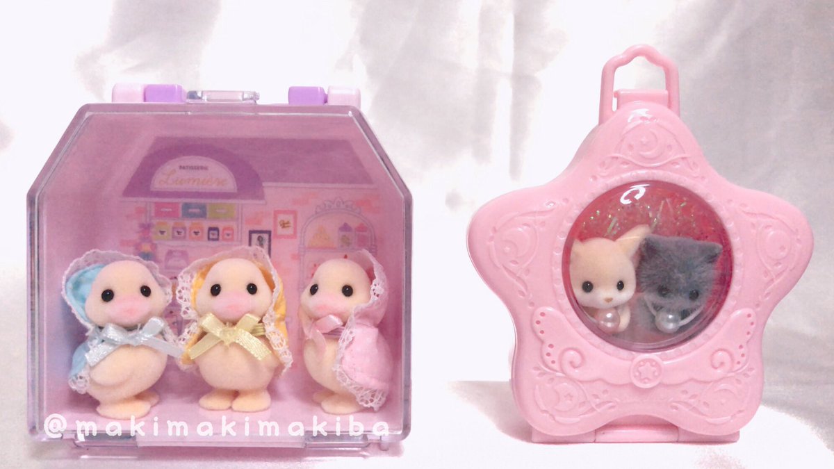 mmmakiba_doll's tweet photo. あとはバレンタインのラッピング用の箱に🐰白紅ちゃん🐰が汚れない様にディスプレイ且つ保管してる😊
それとRTだかでお見かけした可愛いケースにシルバニアに赤ちゃん達ディスプレイしつつお出掛けにも連れて行けるよ✨滅茶苦茶可愛い！
#sakurapaper #シルバニアファミリー 
#セリア #seria https://t.co/Ky5tFvLjqB