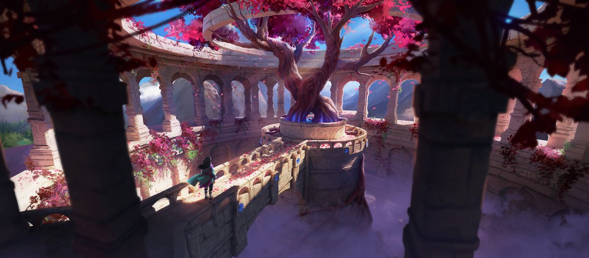 enayolART's tweet photo. Well today is #PortfolioDay 
Hello, I'm Loyane, a Brazilian who works with concept art and illustration, I work mainly with a focus on scenarios and environments <3 https://t.co/Fshm7V8ht3