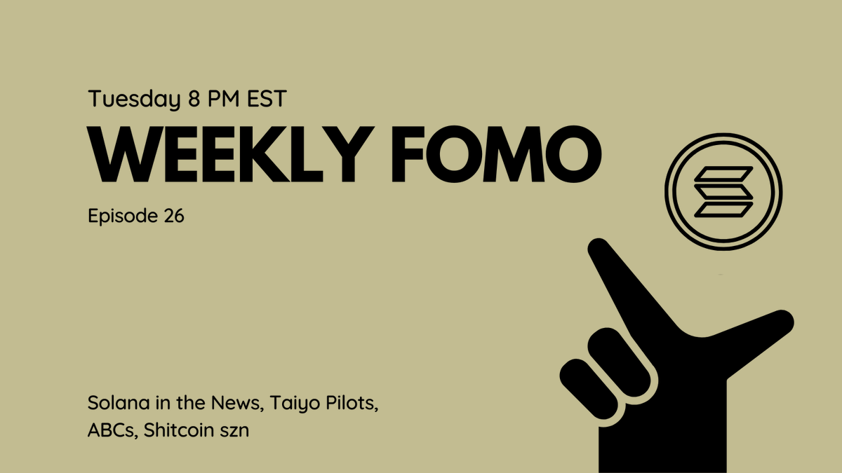 BACK with another episode feat. <a href="/MMMNFT/">MMM</a> + <a href="/smoothietrades/">smoothie</a>. 

Tonight at 8 PM EST. 

Set a reminder here: x.com/i/spaces/1ypKd…