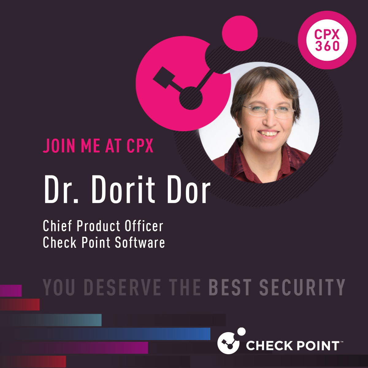 What does Check Point’s roadmap look like for 2023? Join Dr. <a href="/DorDorit/">Dorit Dor</a>, Check Point Chief Product Officer, for a #keynote detailing Check Point’s latest innovations and visions, along with a live “Ask Me Anything” session at #CPX360: bit.ly/3j6qtOJ #CyberSecurity