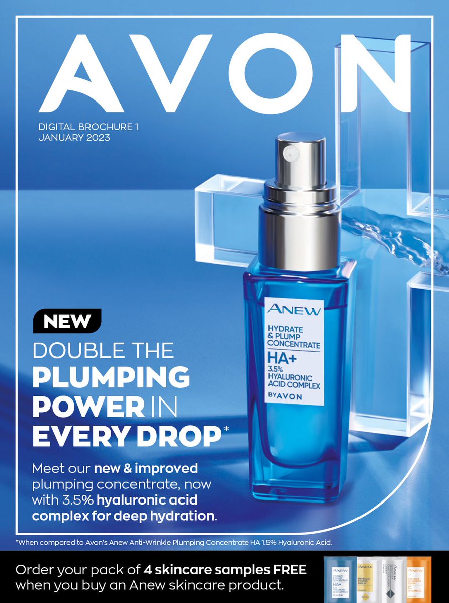 Meet our new & improved plumping concentrate, now with 3.5% hyaluronic acid complex for deep hydration
🛒👇

online.shopwithmyrep.co.uk

#Avon #anew #skincare #beautytips #avonskincare #beautylover #plumping #hyaluronic #acid #hydration