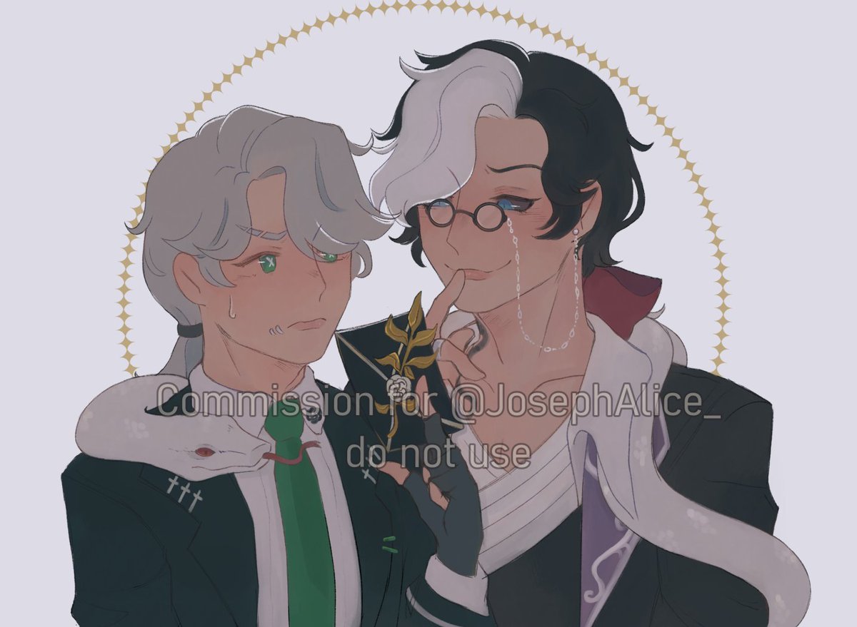 dids_twt's tweet photo. commission for my dear friend @JosephAlice_ of her wonderful detective Aesop/D.M au! ☺️💚
[ 写纳 joscarl ] https://t.co/qzdn71DZJO