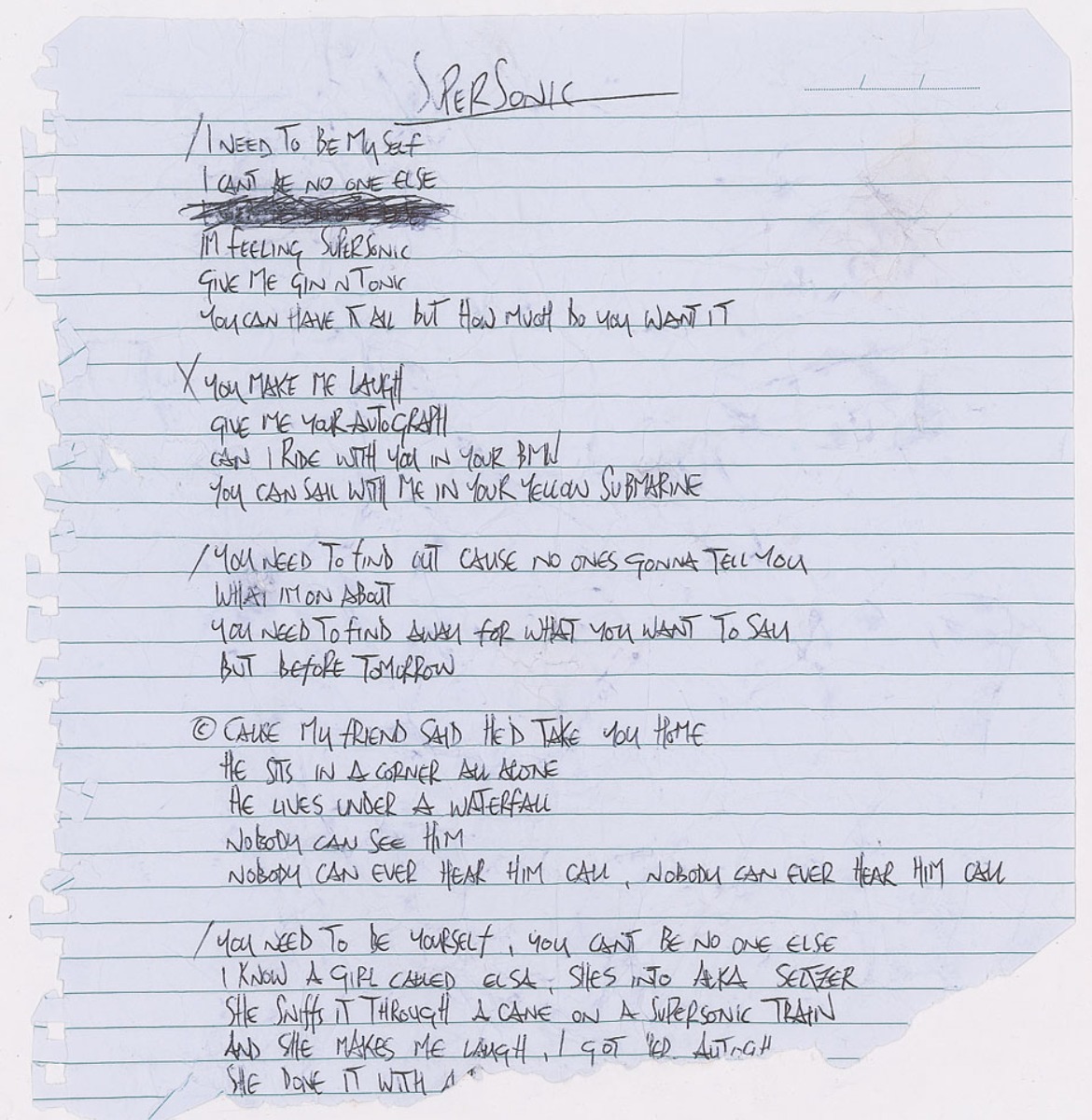 "I know a girl called Elsa, she's into Alka-Seltzer"