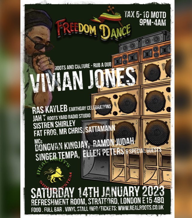 ReggaeLondon's tweet image. Vivian Jones Saturday 14th January Stratford London #reggae #event