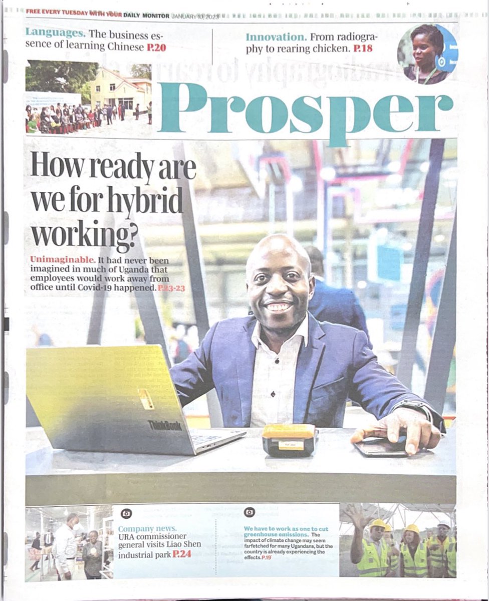 RT.
Do you think working from home should become an alternative to office spaces?
Read more in Today's Daily Monitor on Page 23

#FutureOfWork #WorkplaceFlexibility #HybridWorking
@Cool_inno