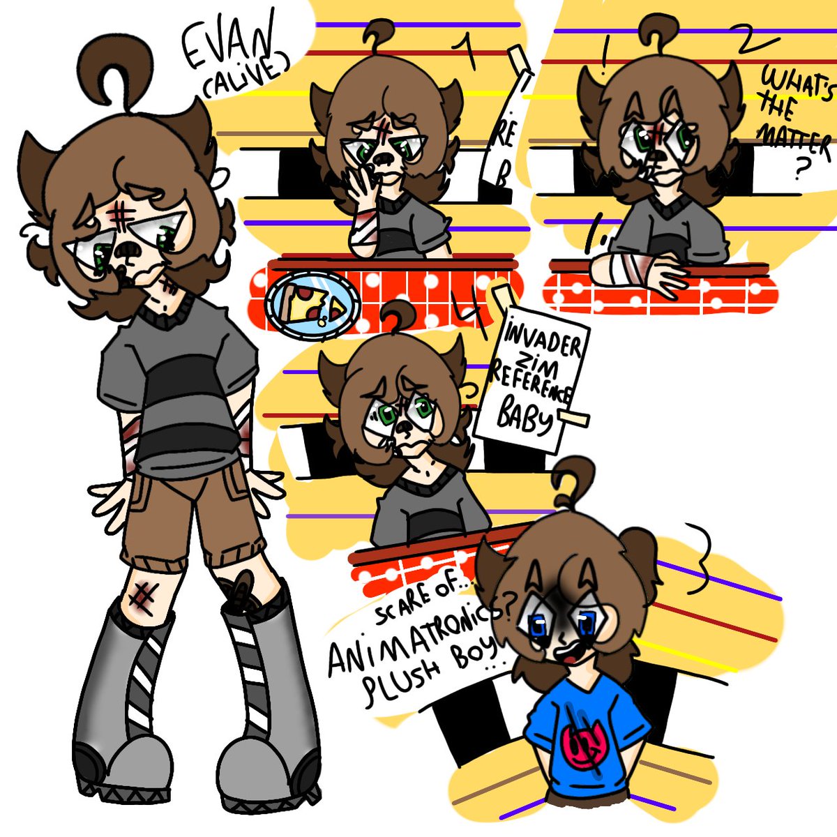 itzWeirdZack's tweet photo. "Alive evan" (#Mikevan voodo AU) https://t.co/Csw2A1Mcv0